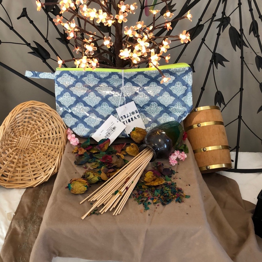 Blue Patterned Pouch - image 1